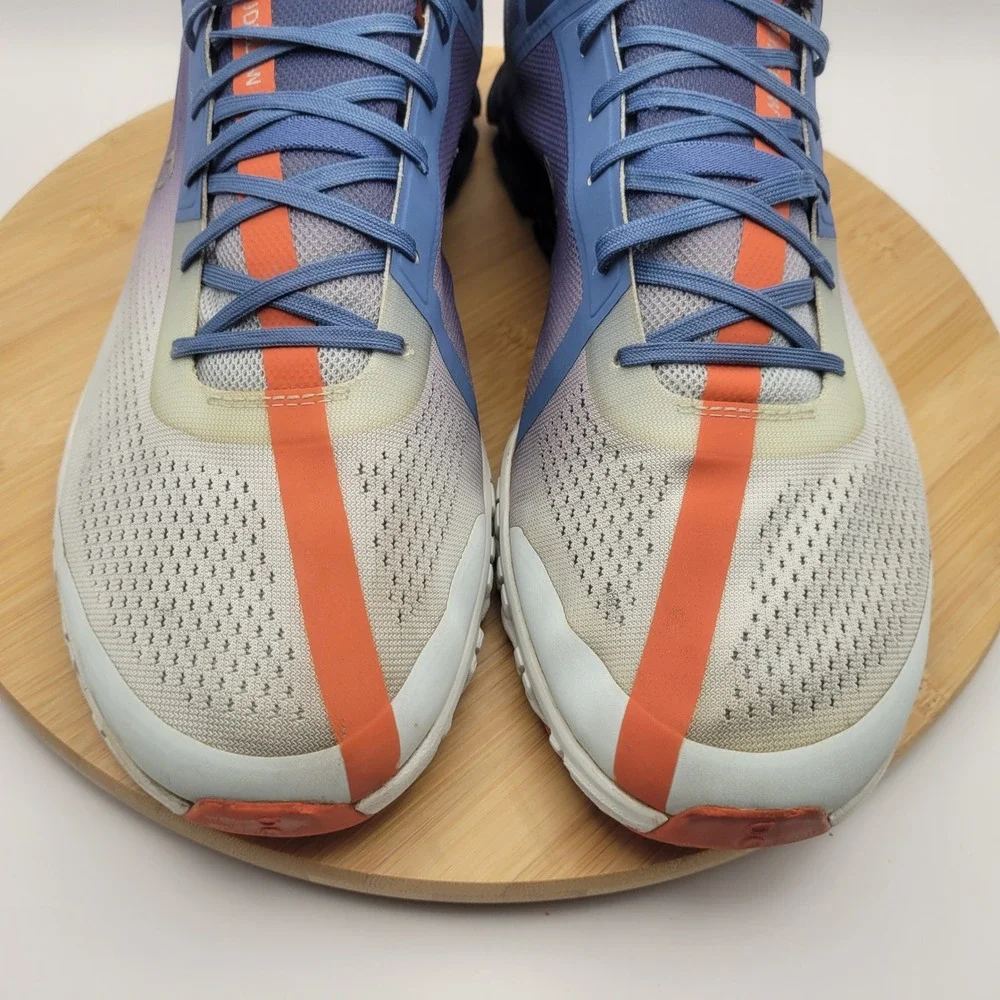 On Running Cloudflow Mens Blue Orange Grey Running Shoes 35.99237 Size 13